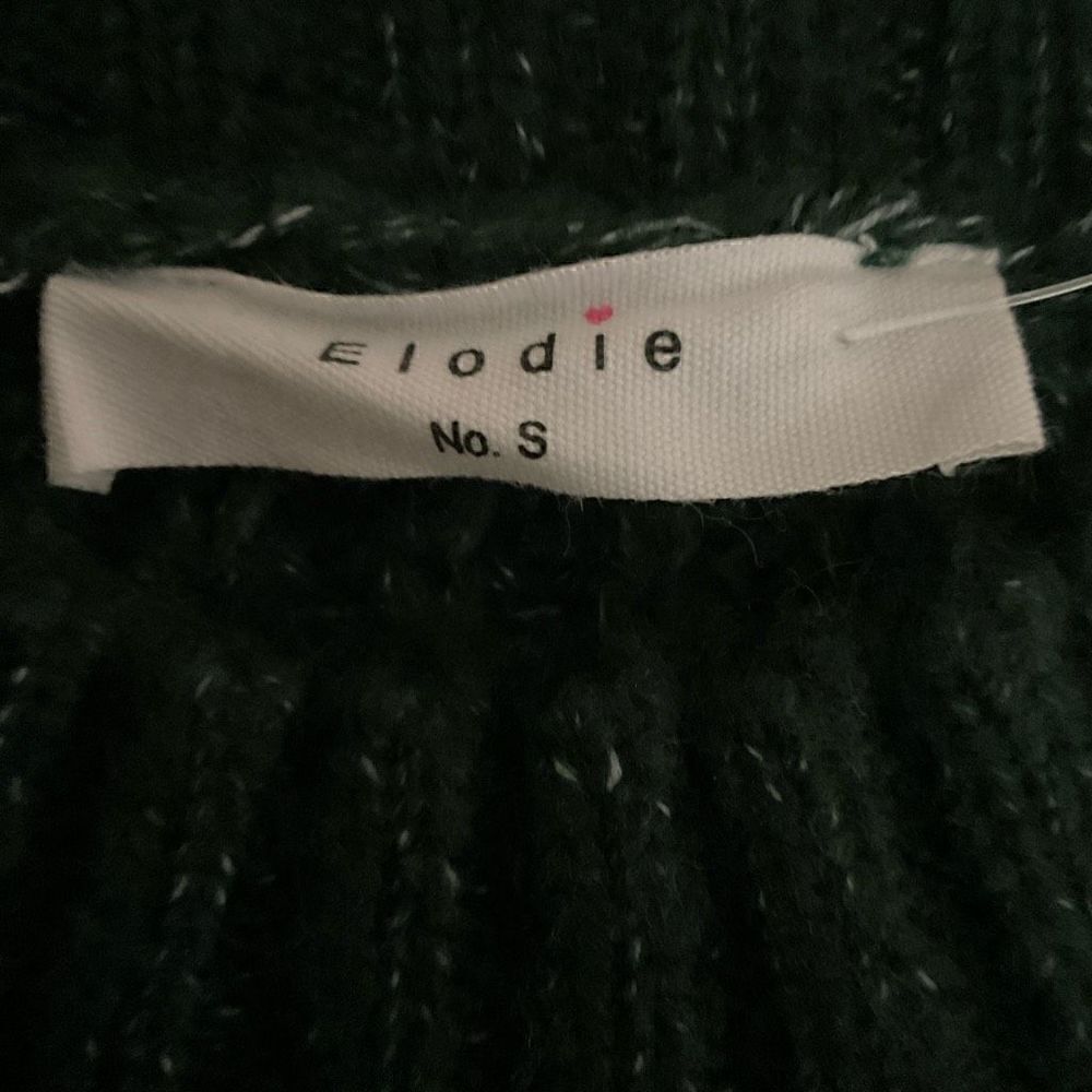 Elodie Sweater Color Block Mock Neck Hunter Mint Green Dolman Sleeves Small - Picture 4 of 11